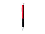 Ручка-стилус шариковая Ziggy черные чернила, красный/черный, фото 3