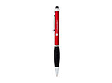 Ручка-стилус шариковая Ziggy черные чернила, красный/черный, фото 4