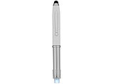 Ручка-стилус шариковая Xenon, белый, синие чернила, фото 3