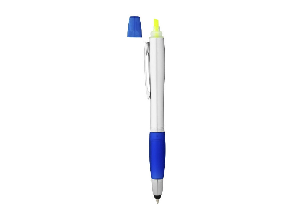 Ручка-стилус Nash с маркером, синий классический/серебристый - фото 5 - id-p111784736