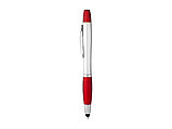 Ручка-стилус Nash с маркером, красный/серебристый, фото 4