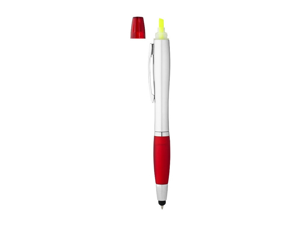 Ручка-стилус Nash с маркером, красный/серебристый - фото 5 - id-p111784737