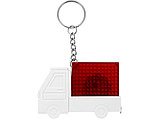 Брелок-рулетка Автомобиль с фонариком, 1 м., белый/красный, фото 4
