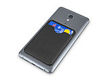 Чехол-картхолдер Favor на клеевой основе на телефон для пластиковых карт и и карт доступа, черный, фото 4
