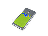Чехол-картхолдер Favor на клеевой основе на телефон для пластиковых карт и и карт доступа, зеленый, фото 4