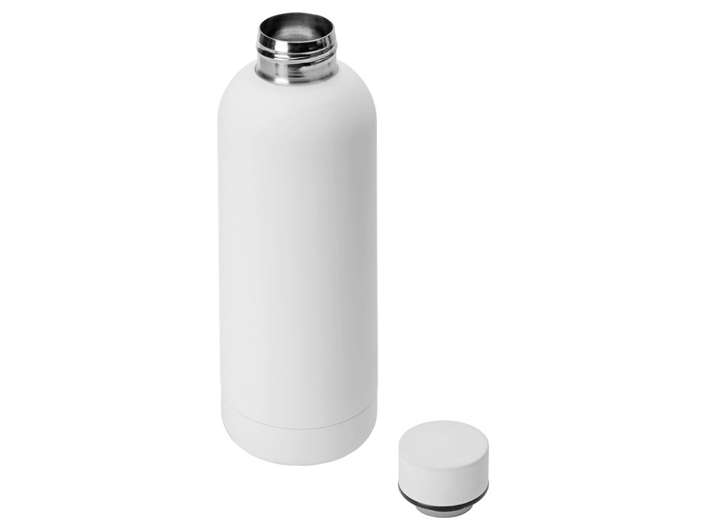 Вакуумная термобутылка Cask Waterline, soft touch, 500 мл, белый - фото 2 - id-p111798766