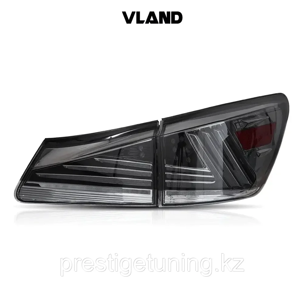 Задние фонари на Lexus IS 2006-12 VLAND дизайн IS-F (Дымчатый цвет) - фото 6 - id-p111832535