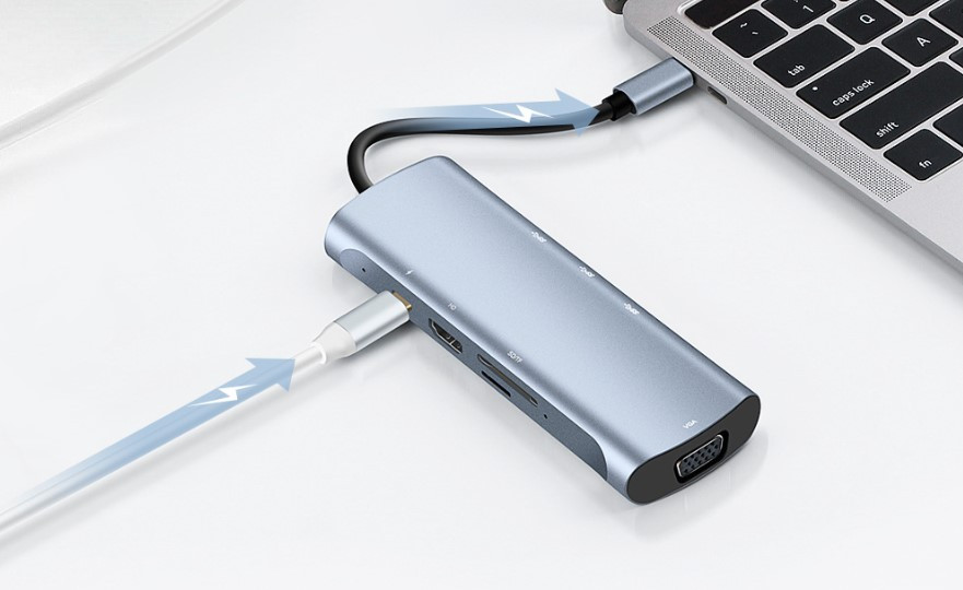 Док станция - USB-C Hub Model:V192A - фото 5 - id-p111832549