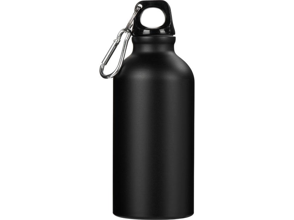 Матовая спортивная бутылка Hip S с карабином и объемом 400 мл, черный - фото 3 - id-p111810779