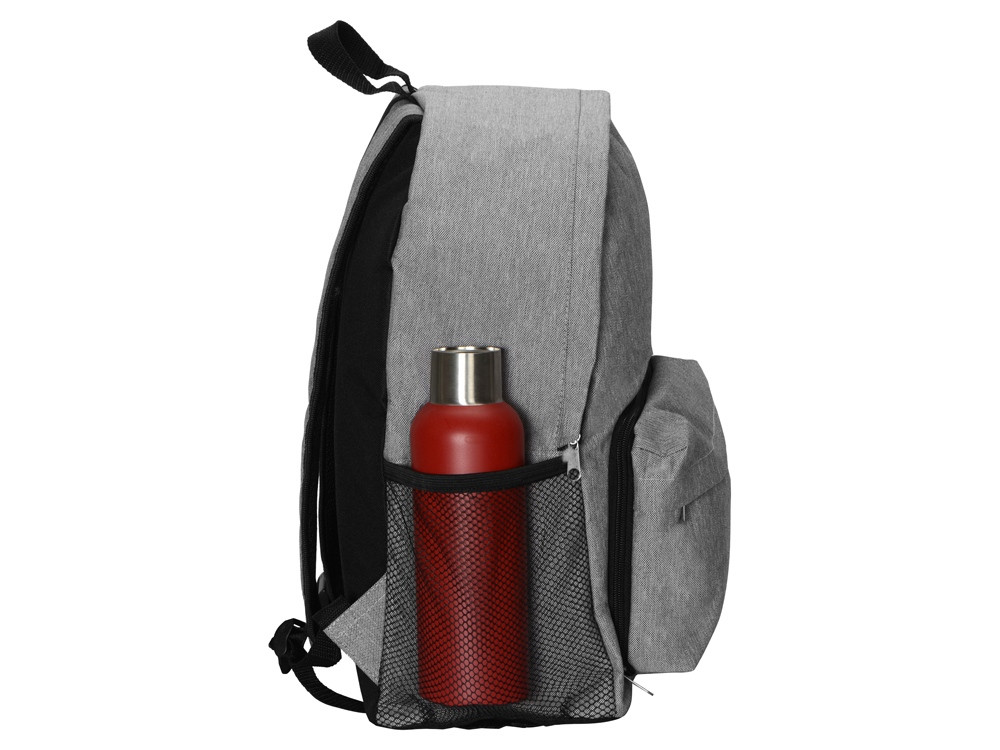 Рюкзак из переработанного пластика Extend 2-в-1 с поясной сумкой, серый - фото 5 - id-p111796800