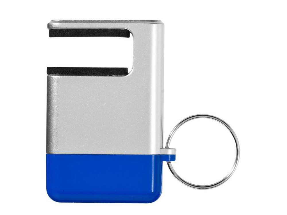Подставка-брелок для мобильного телефона GoGo, серебристый/синий - фото 4 - id-p111784819
