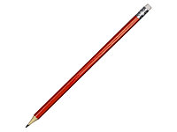 Шестигранный карандаш с ластиком Presto, красный
