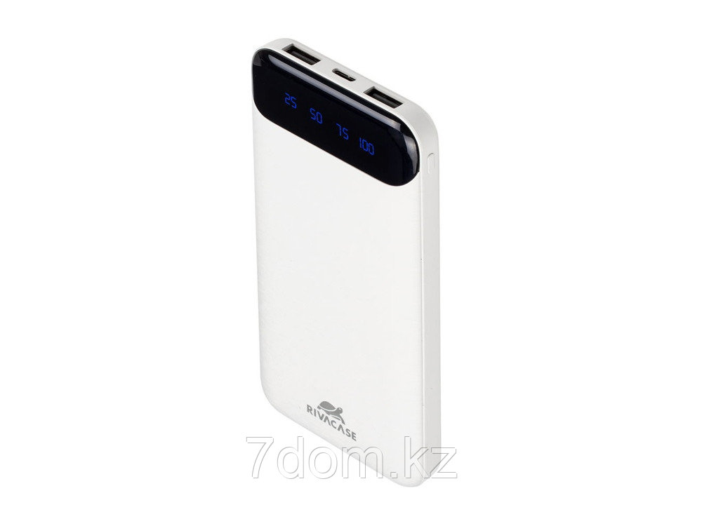 RIVACASE VA2240 (10000mAh) с дисплеем, белый, внешний аккумулятор 12/48 - фото 2 - id-p111813839