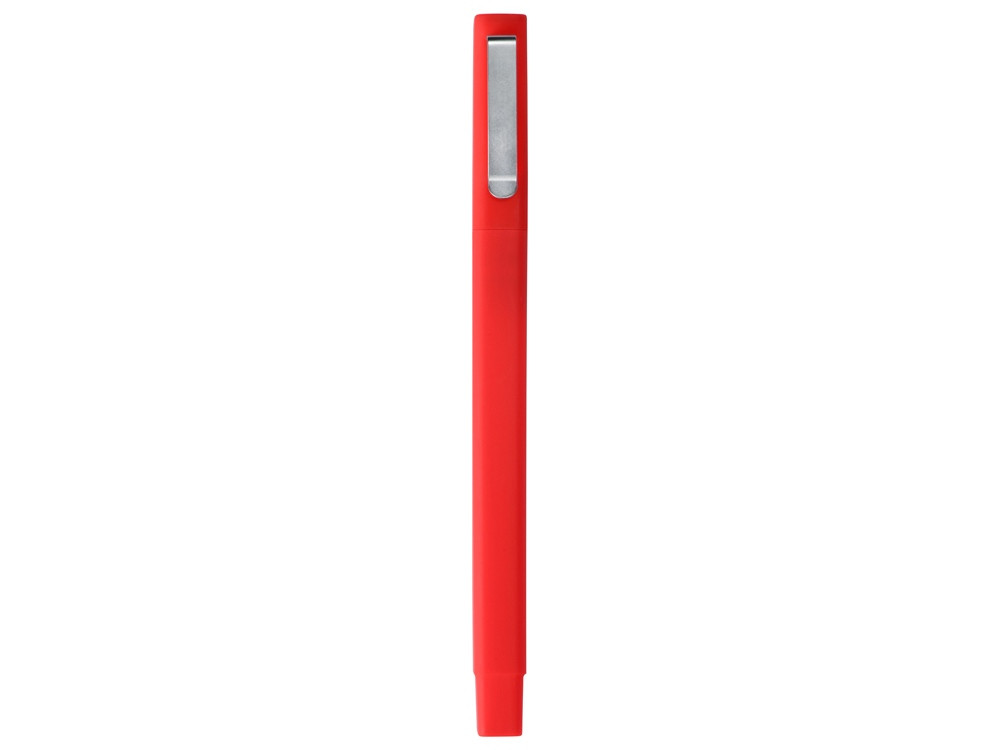 Ручка шариковая пластиковая Quadro Soft, квадратный корпус с покрытием софт-тач, красный - фото 3 - id-p111793854