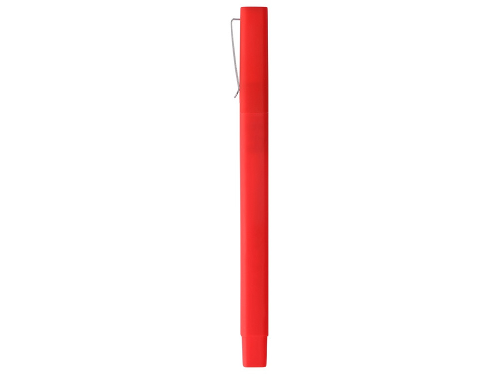 Ручка шариковая пластиковая Quadro Soft, квадратный корпус с покрытием софт-тач, красный - фото 4 - id-p111793854