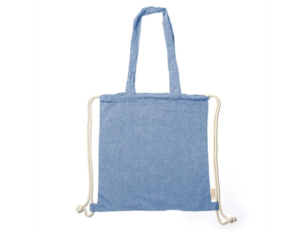 Рюкзак-мешок VARESE из переработанного хлопка, королевский синий - фото 1 - id-p111820870