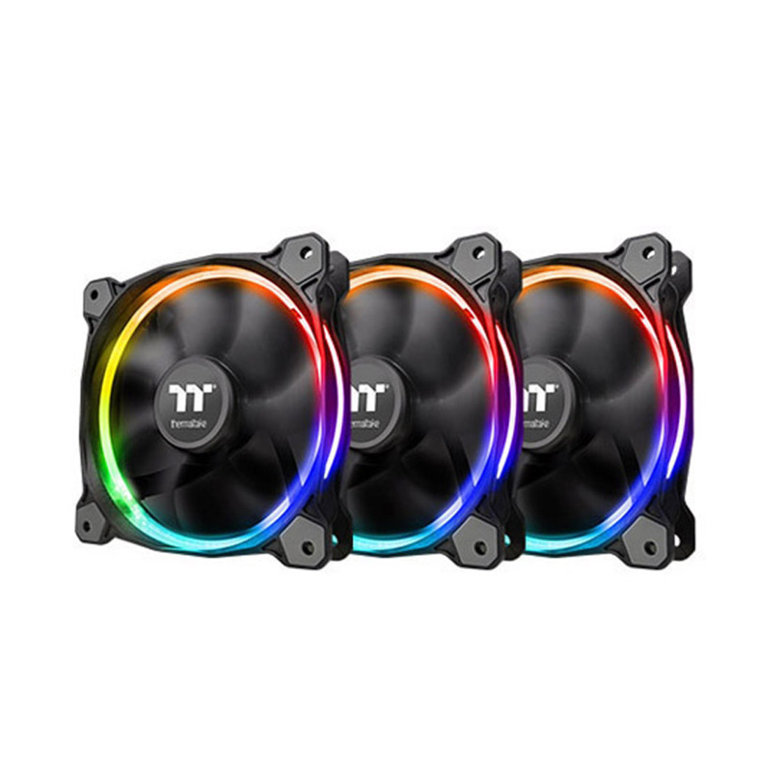 Кулер для компьютерного корпуса Thermaltake Riing 12 RGB Sync Edition 3-Fan Pack CL-F071-PL12SW-A Чёрный - фото 1 - id-p111832569