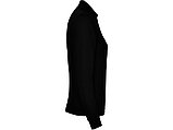 Рубашка поло Estrella женская с длинным рукавом, черный, фото 4