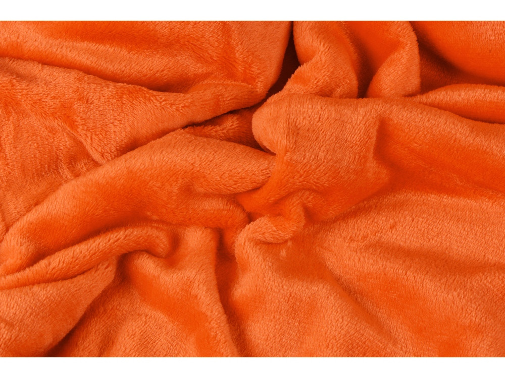 Плед мягкий флисовый Fancy, оранжевый - фото 2 - id-p111792880