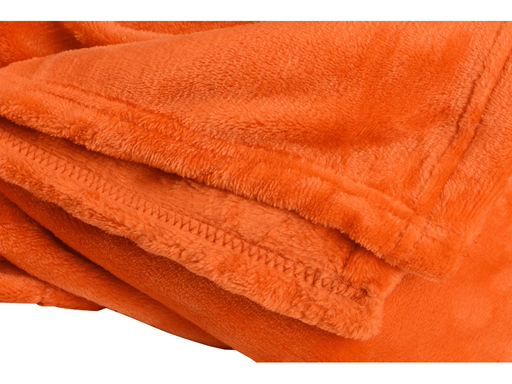 Плед мягкий флисовый Fancy, оранжевый - фото 3 - id-p111792880