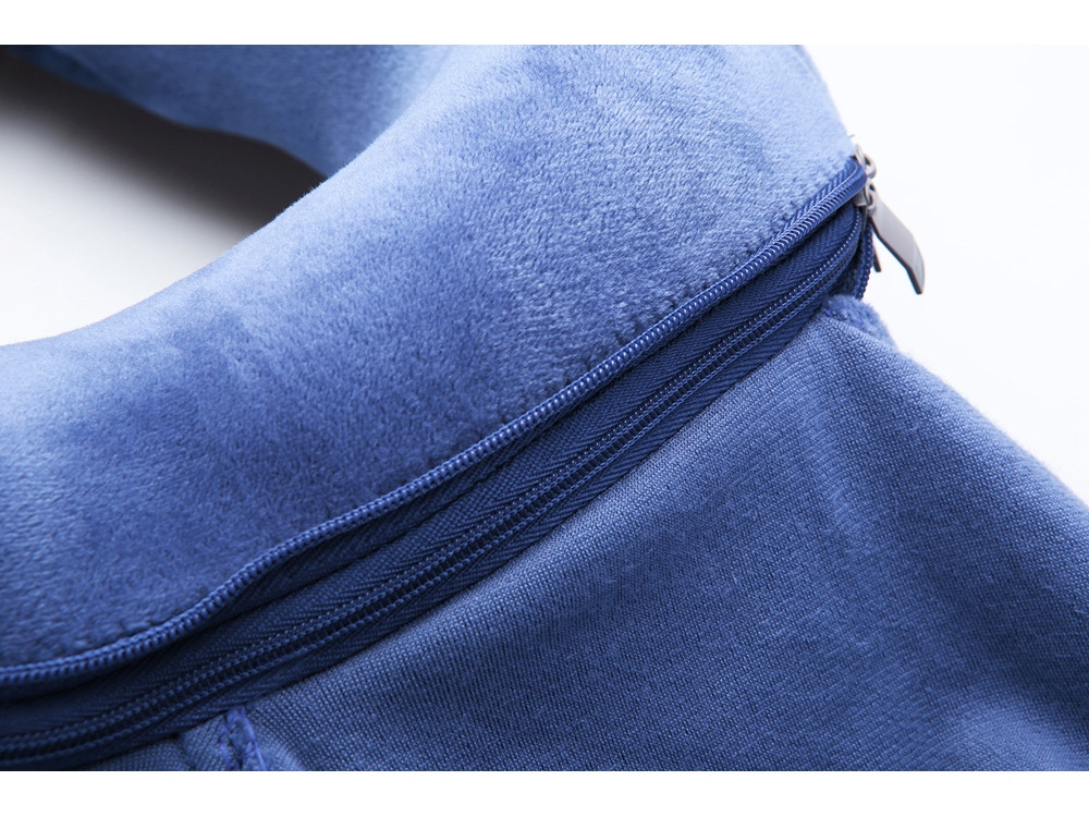 Подушка для путешествий с эффектом памяти, с капюшоном Hooded Tranquility Pillow, синий - фото 6 - id-p111815876