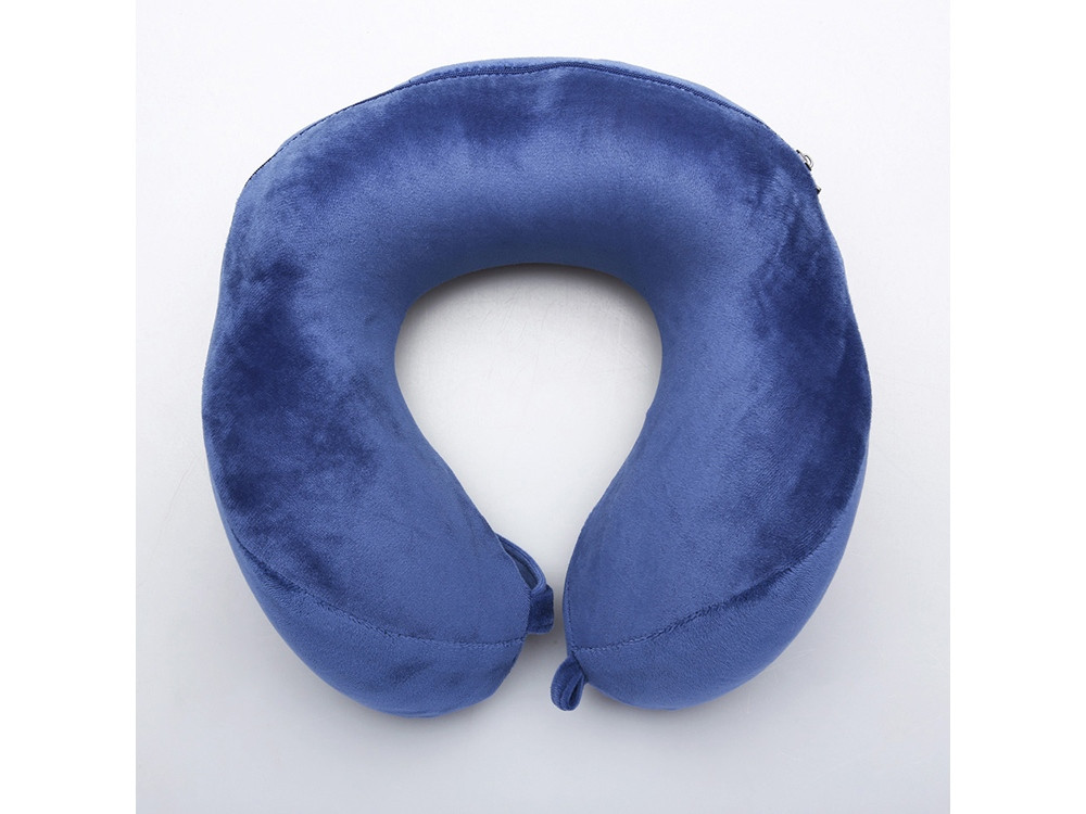 Подушка для путешествий с эффектом памяти, с капюшоном Hooded Tranquility Pillow, синий - фото 8 - id-p111815876