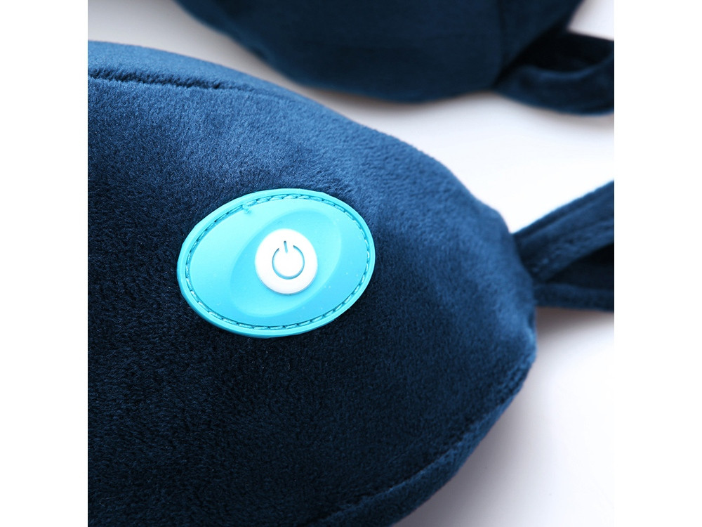 Подушка для путешествий со встроенным массажером Massage Tranquility Pillow, синий - фото 5 - id-p111815877