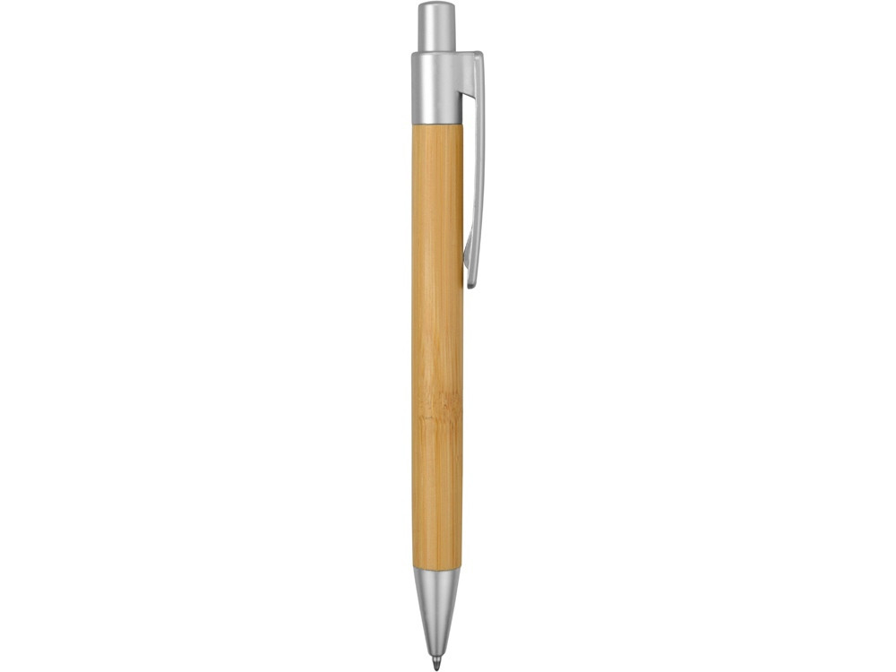 Ручка шариковая Arasiyama из бамбука, серебряный, черные чернила - фото 3 - id-p111810887