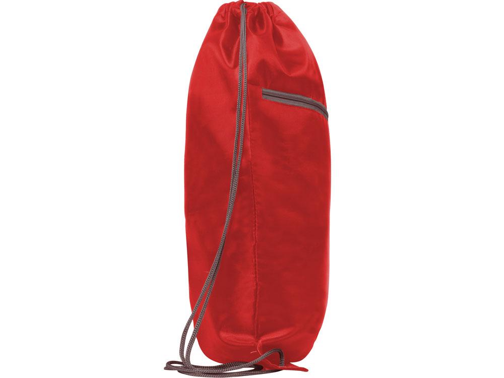 Рюкзак-мешок NINFA с карманом на молнии, красный - фото 4 - id-p111820893