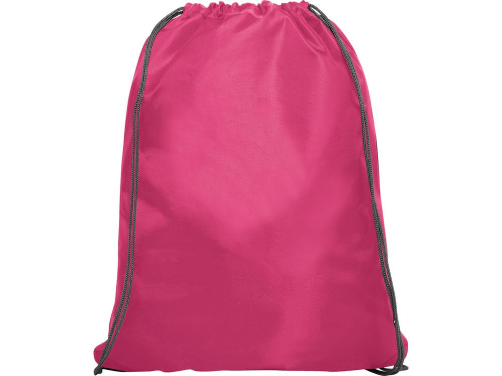 Рюкзак-мешок NINFA с карманом на молнии, фуксия - фото 2 - id-p111820894