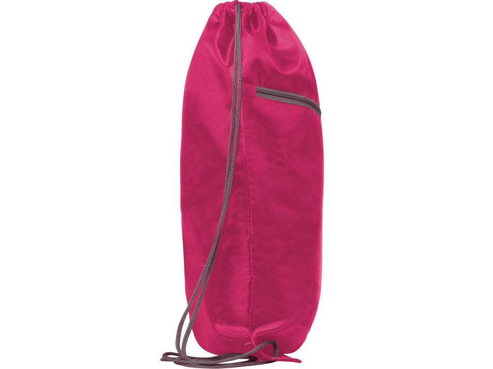 Рюкзак-мешок NINFA с карманом на молнии, фуксия - фото 4 - id-p111820894