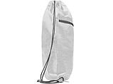 Рюкзак-мешок NINFA с карманом на молнии, белый, фото 4