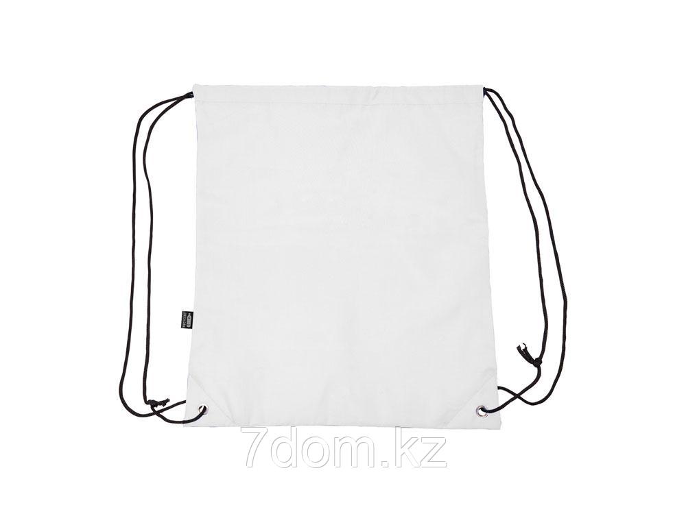 Рюкзак-мешок LARUS из мягкого материала RPET, белый, фото 1