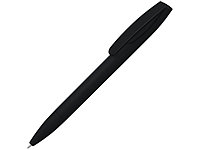 Шариковая ручка Coral Gum с прорезиненным soft-touch корпусом и клипом., черный