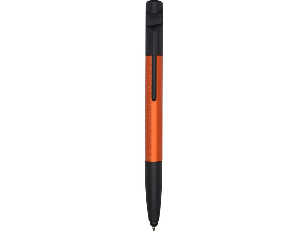 Ручка-стилус металлическая шариковая многофункциональная (6 функций) Multy, оранжевый - фото 2 - id-p111788951