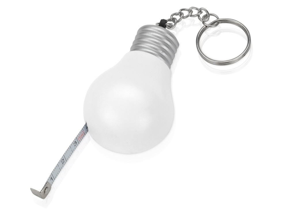 Брелок-рулетка для ключей Лампочка, белый/серебристый - фото 2 - id-p111780973