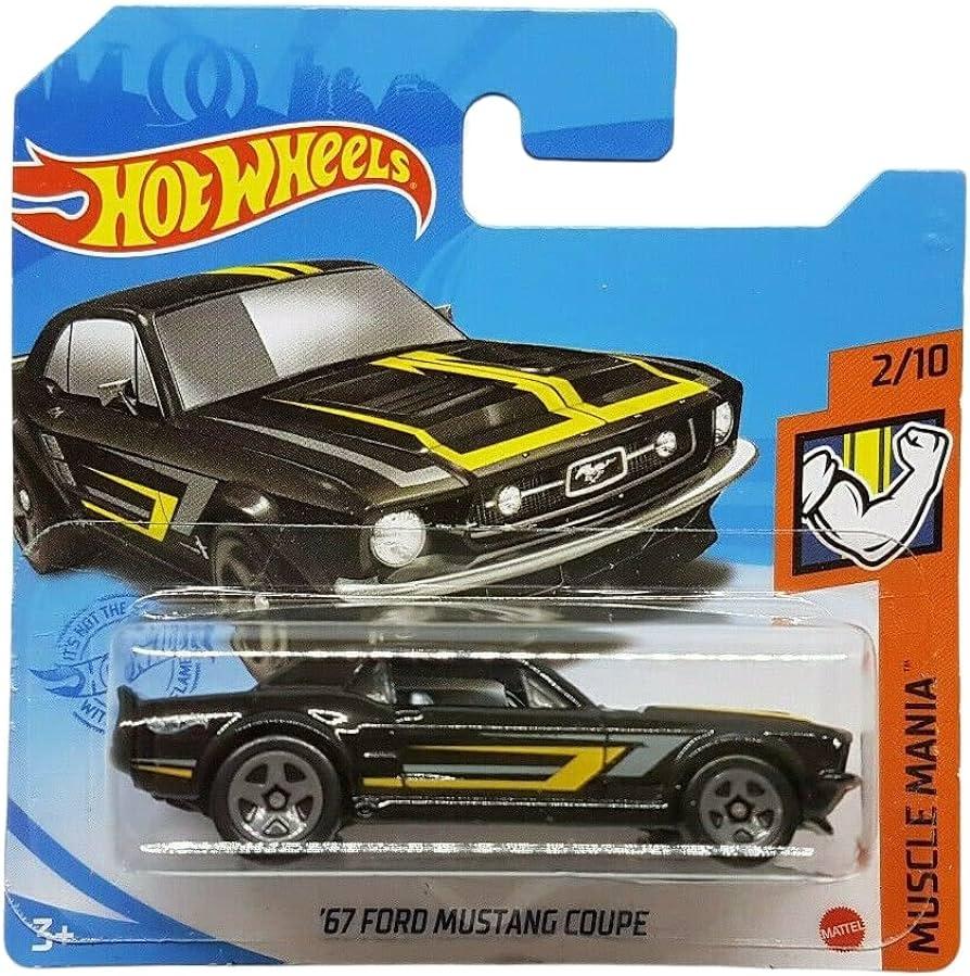 Hot Wheels Модель Ford Mustang Coupe '67, черный