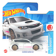 Hot Wheels Модель Subaru WRX STI, HKK62 белый