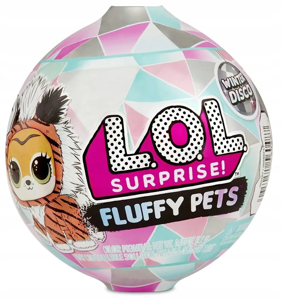 LOL Surprise - Пушистый Питомец в шарике "Зимнее диско", Fluffy Pets (Оригинал), ЛОЛ Сюрприз