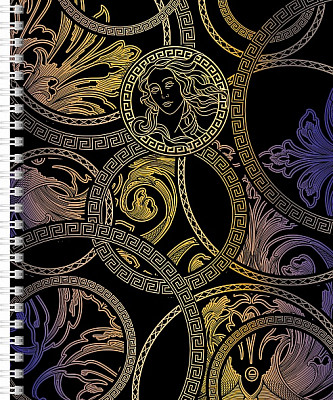 Тетрадь "Hatber", 96л, А5, клетка, 3D фольга, ламинация, на гребне, серия "От Кутюр", фото 1