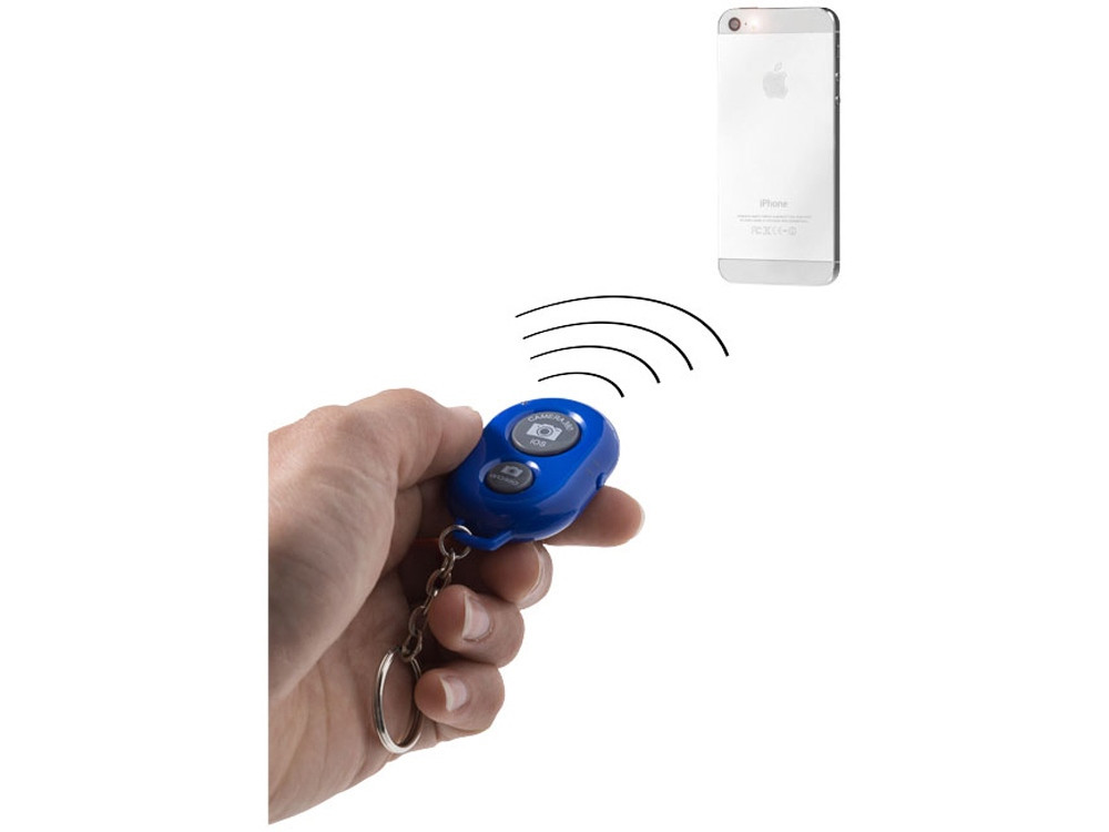 Брелок для селфи с функцией Bluetooth®, ярко-синий/серый - фото 5 - id-p111833519