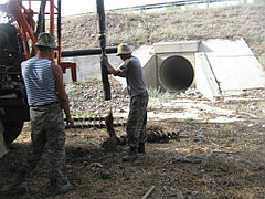 Обследование основания малого искусственного сооружения