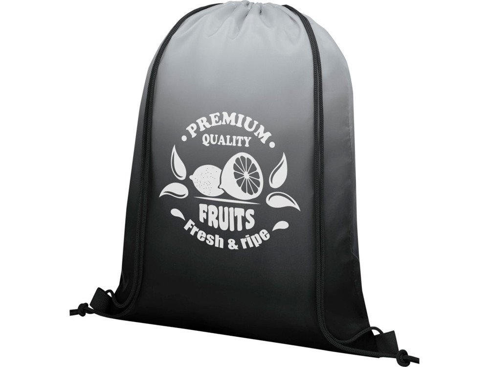 Сетчатый рюкзак Oriole со шнурком и плавным переходом цветов, черный - фото 3 - id-p111833845