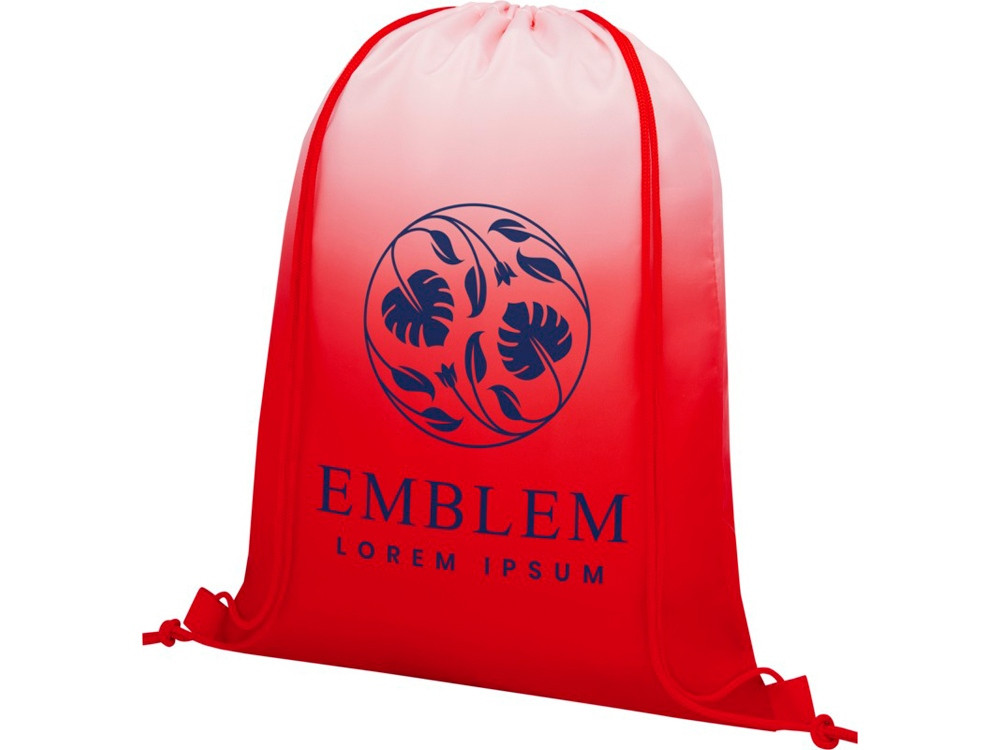 Сетчатый рюкзак Oriole со шнурком и плавным переходом цветов, красный - фото 3 - id-p111833847