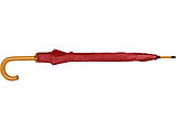 Зонт-трость полуавтоматический с деревянной ручкой, фото 6