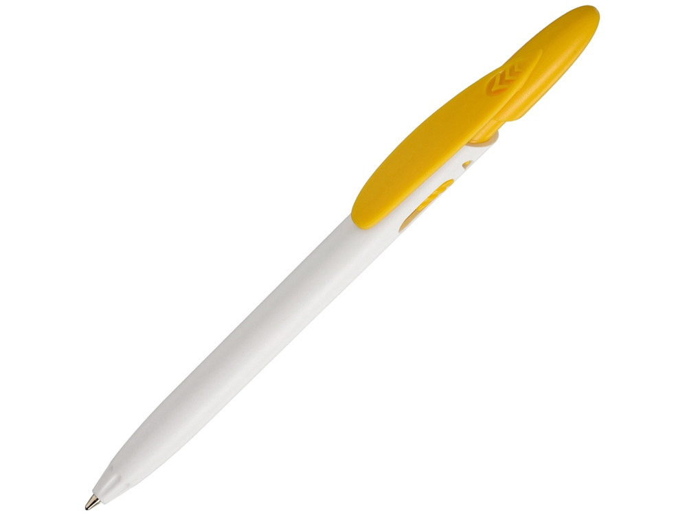 Шариковая ручка Rico White, белый/желтый - фото 1 - id-p111834498