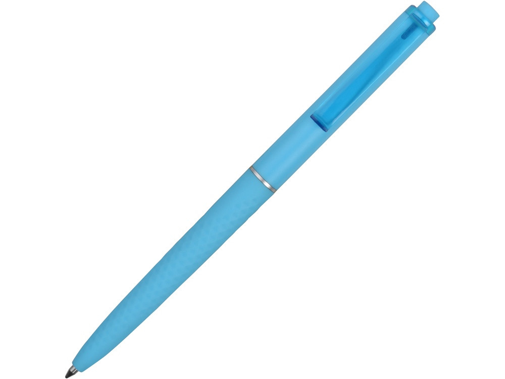 Ручка пластиковая soft-touch шариковая Plane, голубой - фото 2 - id-p111789470