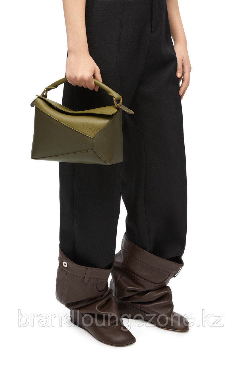 Сумка для женщин Loewe Puzzle bag цвета теплой пустыни Зелёный - фото 6 - id-p111841585