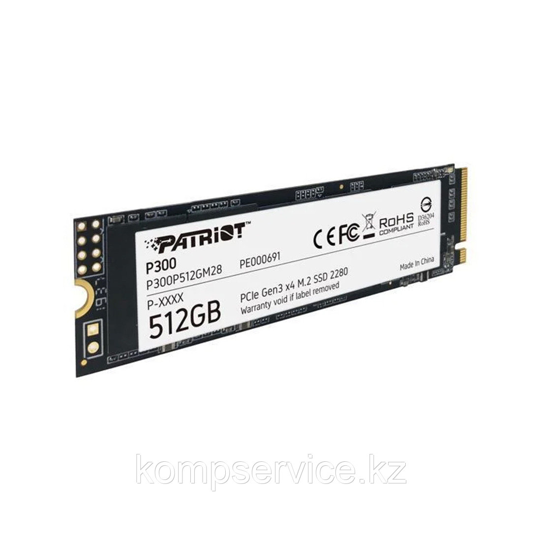 Твердотельный накопитель SSD Patriot P300 512GB M.2 NVMe PCIe 3.0x4 - фото 1 - id-p111841629