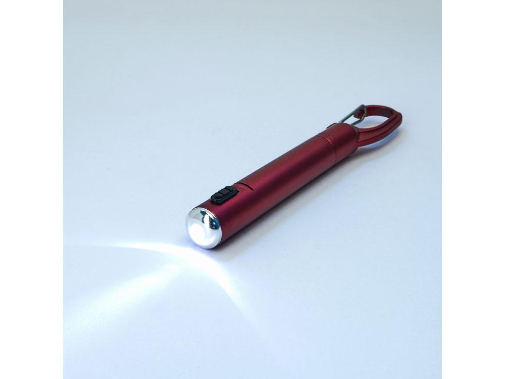 Ручка ARAYA со светодиодным фонариком, красный - фото 2 - id-p111843493